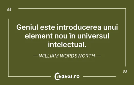 Geniul este introducerea unui element no... Geniul este introducerea unui element no...