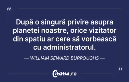 După o singură privire asupra planetei... După o singură privire asupra planetei...