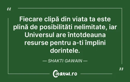 Fiecare clipă din viața ta este plină...