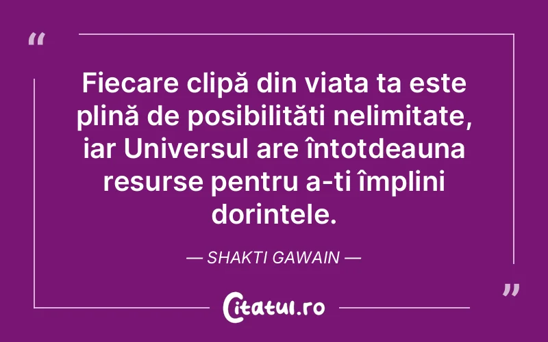 Citat Shakti Gawain - citate spiritualitate