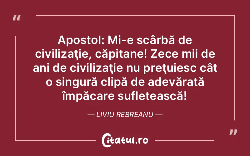 Citat Liviu Rebreanu - citate spiritualitate