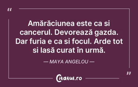 Amărăciunea este ca și cancerul. Devo... Amărăciunea este ca și cancerul. Devo...