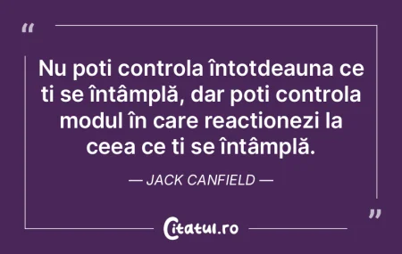 Nu poți controla întotdeauna ce ți se... Nu poți controla întotdeauna ce ți se...