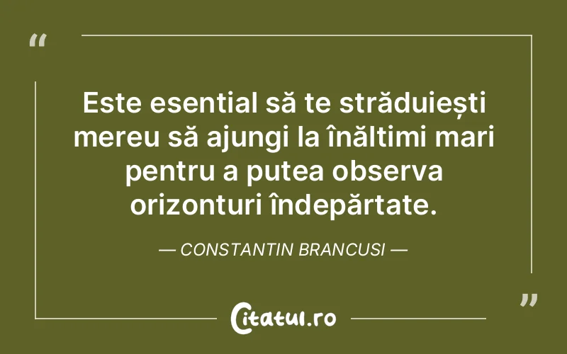 Citat Constantin Brancusi - citate spiritualitate