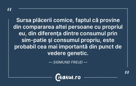 Sursa plăcerii comice, faptul că provi... Sursa plăcerii comice, faptul că provi...