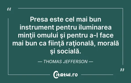 Presa este cel mai bun instrument pentru... Presa este cel mai bun instrument pentru...