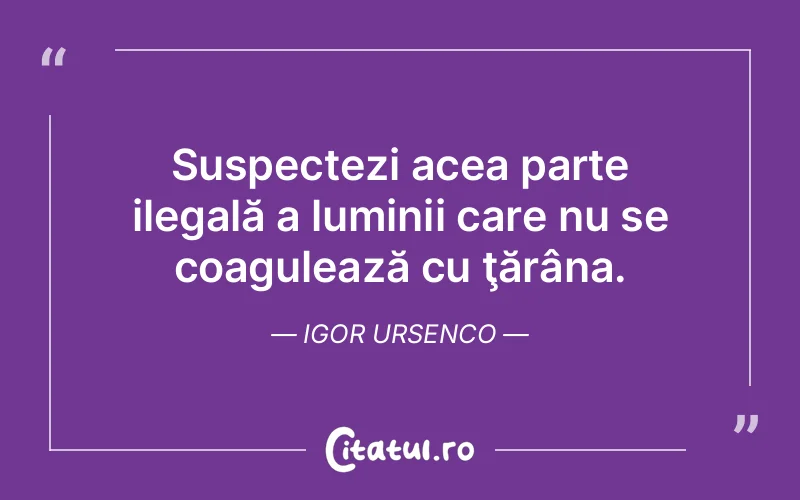 Citat Igor Ursenco - citate spiritualitate
