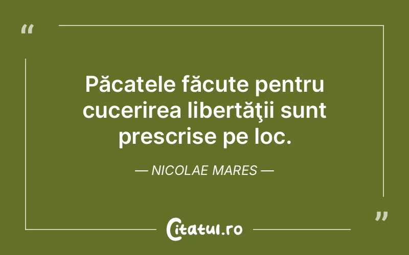 Citat Nicolae Mares - citate spiritualitate