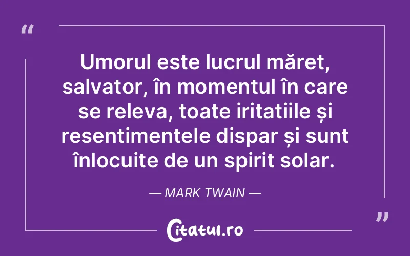 Citat Mark Twain - citate spiritualitate