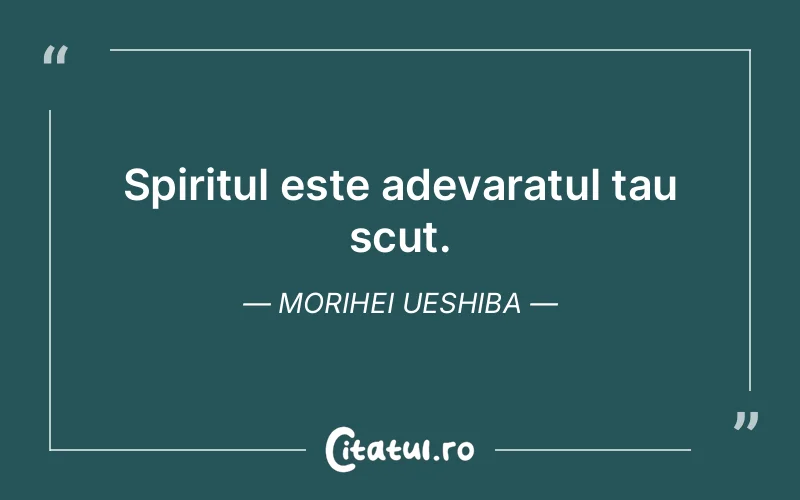 Citat Morihei Ueshiba - citate spiritualitate