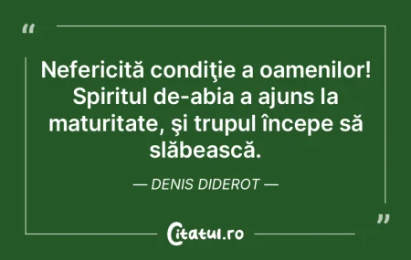 Nefericită condiţie a oamenilor! Spiri... Nefericită condiţie a oamenilor! Spiri...