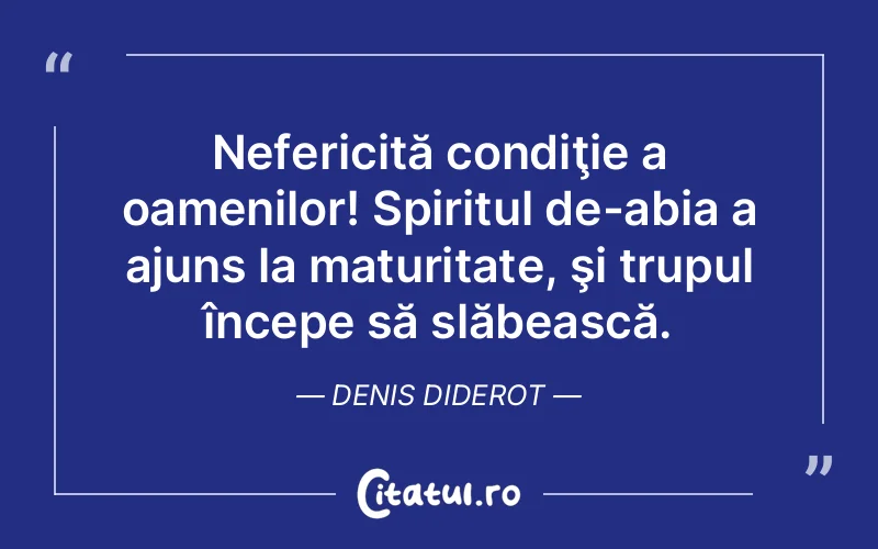 Citat Denis Diderot - citate spiritualitate