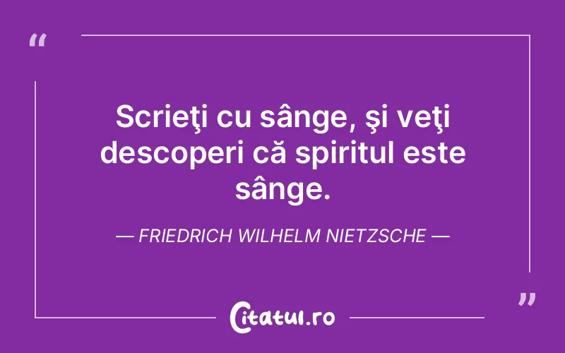 Citat Friedrich Wilhelm Nietzsche - citate spiritualitate