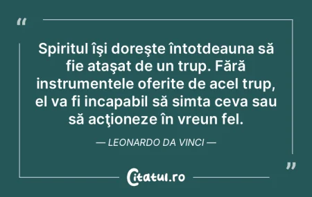 Spiritul îşi doreşte întotdeauna să... Spiritul îşi doreşte întotdeauna să...