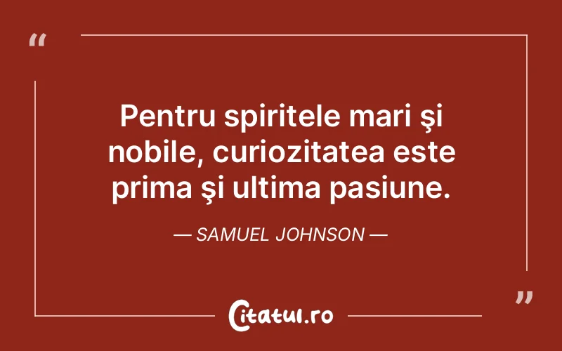 Citat Samuel Johnson - citate spiritualitate