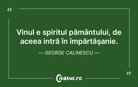 Vinul e spiritul pământului, de aceea ... Vinul e spiritul pământului, de aceea ...