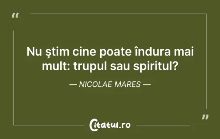 Nu ştim cine poate îndura mai mult: tr...