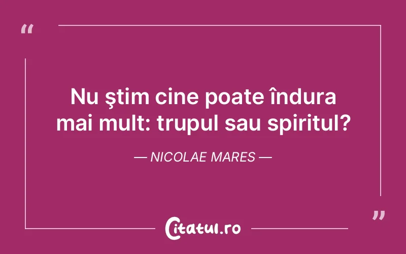 Citat Nicolae Mares - citate spiritualitate