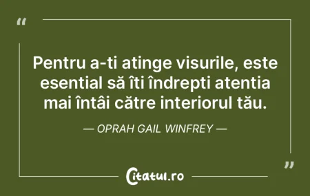 Pentru a-ți atinge visurile, este esen�...