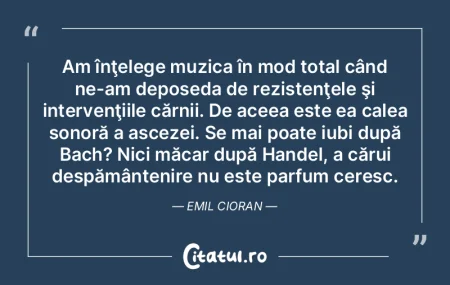 Am înţelege muzica în mod total când... Am înţelege muzica în mod total când...