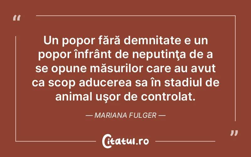 Citat Mariana Fulger - citate spiritualitate