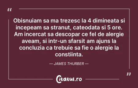 Obisnuiam sa ma trezesc la 4 dimineata s... Obisnuiam sa ma trezesc la 4 dimineata s...