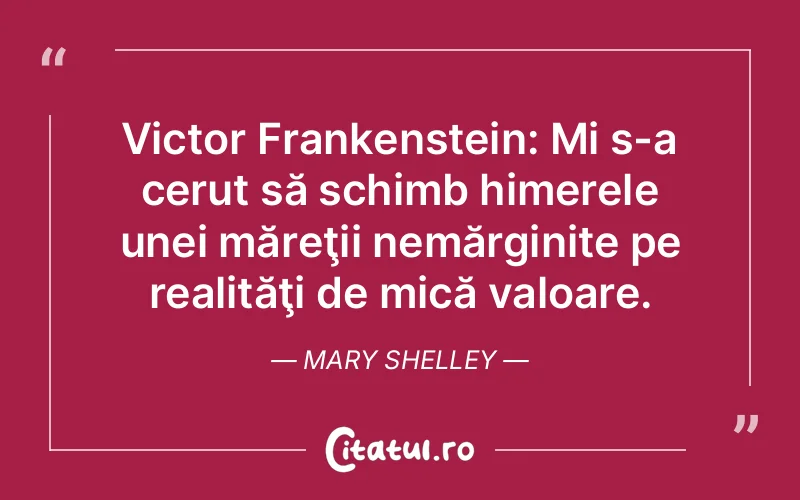 Citat Mary Shelley - citate spiritualitate