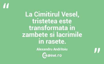 La Cimitirul Vesel, tristetea este transformata in zambete si lacrimile in rasete. Alexandru Andritoiu...