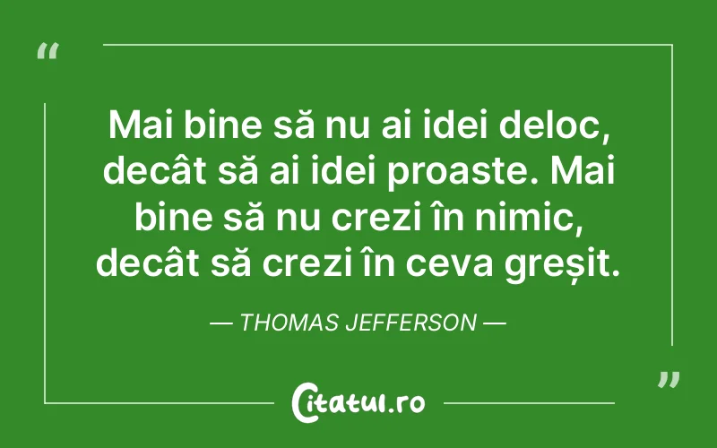 Citat Thomas Jefferson - citate triste