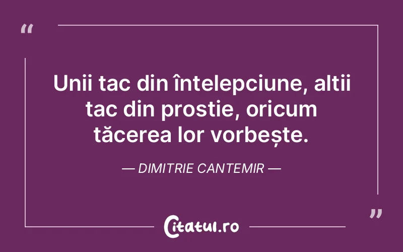 Citat Dimitrie Cantemir - citate triste