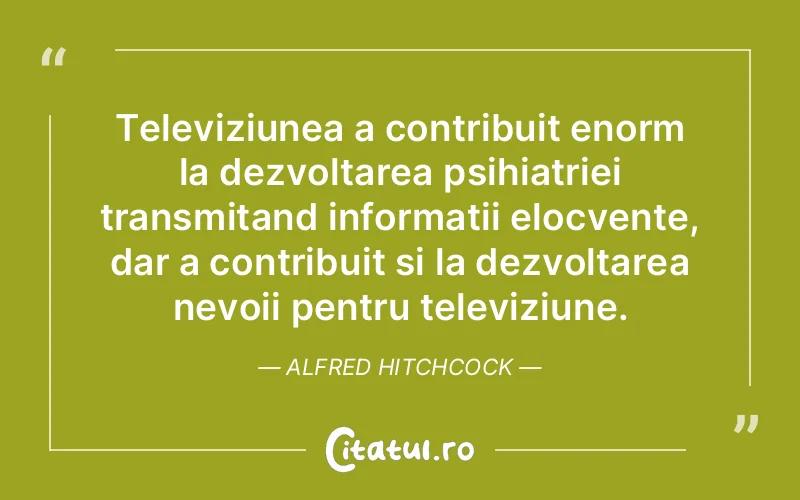 Citat Alfred Hitchcock - citate triste