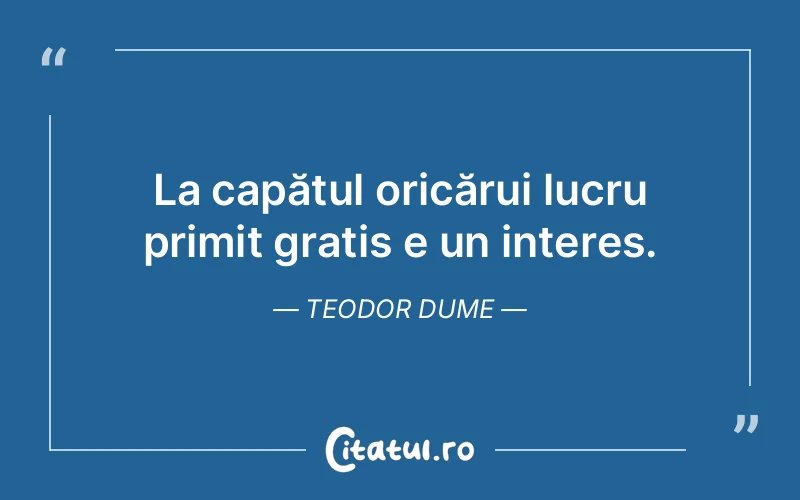 Citat Teodor Dume - citate triste