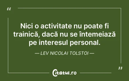 Nici o activitate nu poate fi trainică,... Nici o activitate nu poate fi trainică,...