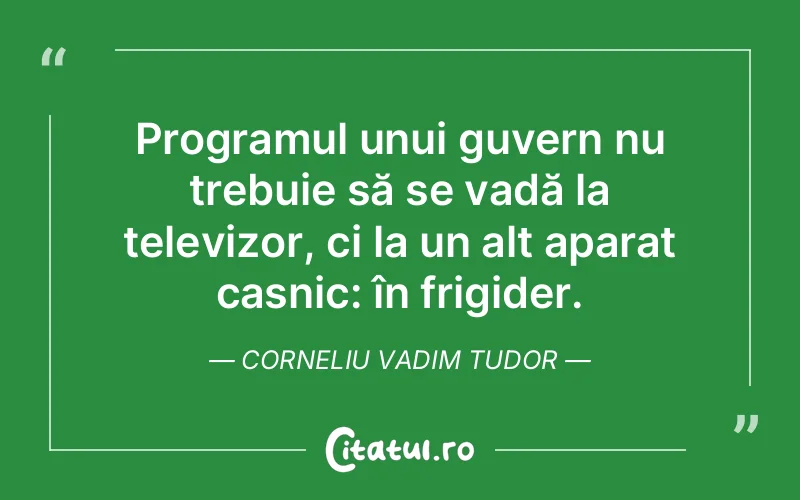 Citat Corneliu Vadim Tudor - citate triste
