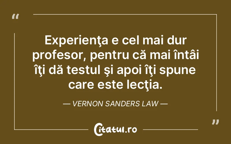 Citat Vernon Sanders Law - citate triste