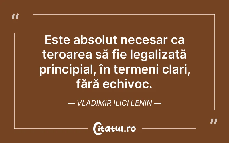 Citat Vladimir Ilici Lenin - citate triste