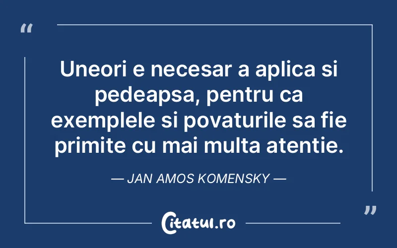 Citat Jan Amos Komensky - citate triste