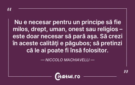 Nu e necesar pentru un principe să fie ...