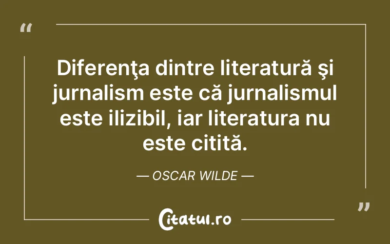 Citat Oscar Wilde - citate triste