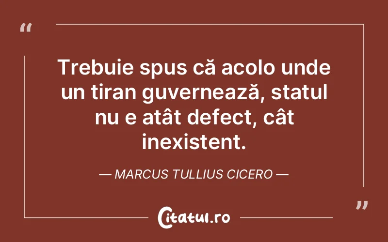 Citat Marcus Tullius Cicero - citate triste