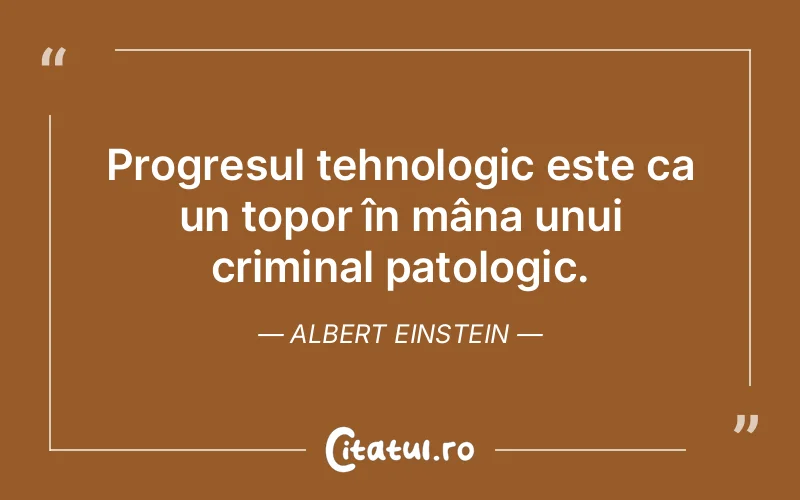 Citat Albert Einstein - citate triste