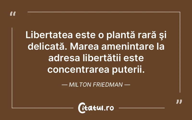 Citat Milton Friedman - citate triste