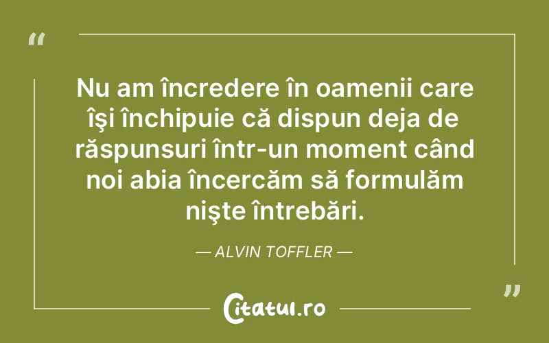 Citat Alvin Toffler - citate triste