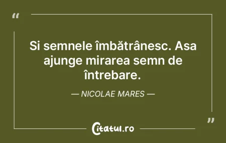 Și semnele îmbătrânesc. Așa ajunge ... Și semnele îmbătrânesc. Așa ajunge ...