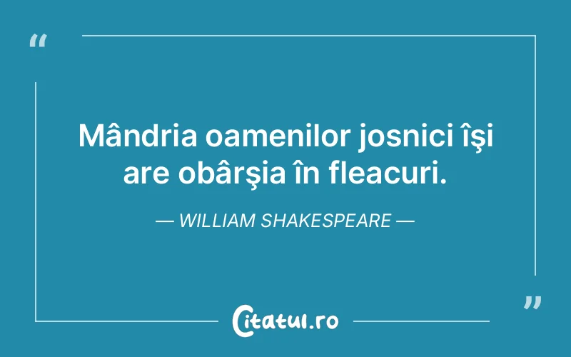 Citat William Shakespeare - citate triste