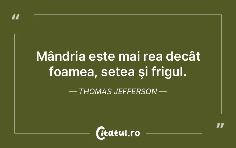Citat Thomas Jefferson - citate triste
