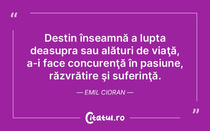 Citat Emil Cioran - citate triste