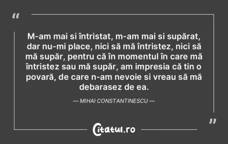 M-am mai și întristat, m-am mai și su... M-am mai și întristat, m-am mai și su...