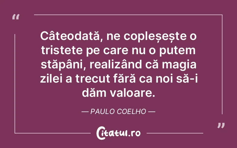 Citat Paulo Coelho - citate triste