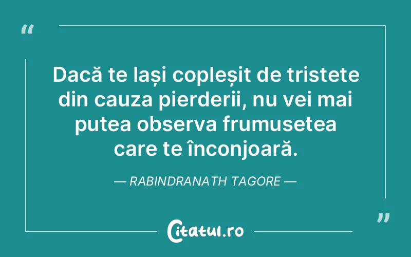 Citat Rabindranath Tagore - citate triste